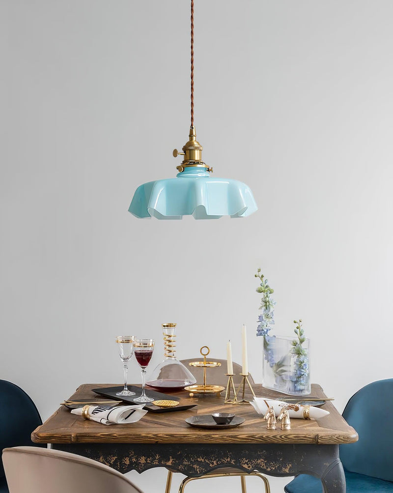 French Flower Pendant Swag Light-DWHOME