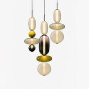 Candied Glass Combo Pendant Light-DWHOME