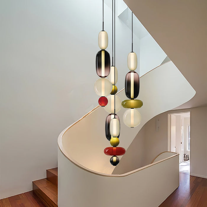 Candied Glass Combo Pendant Light