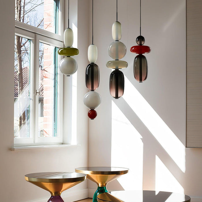 Candied Glass Combo Pendant Light-DWHOME