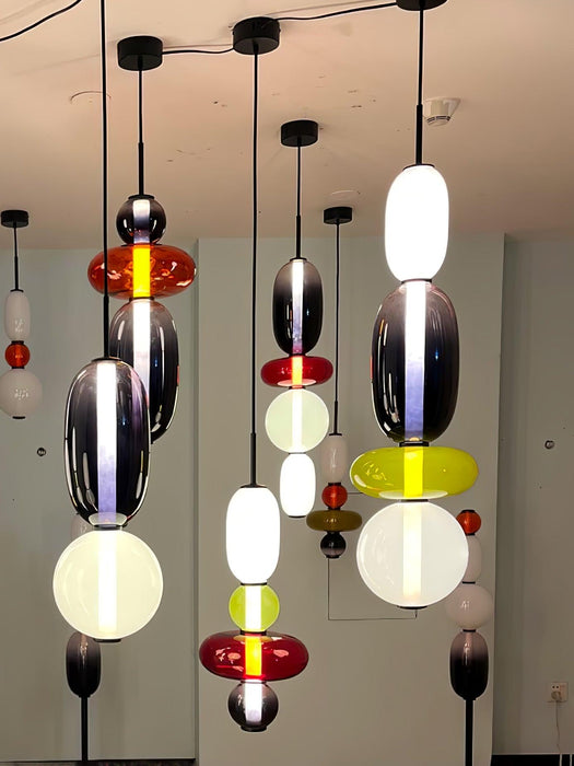Candied Glass Combo Pendant Light-DWHOME