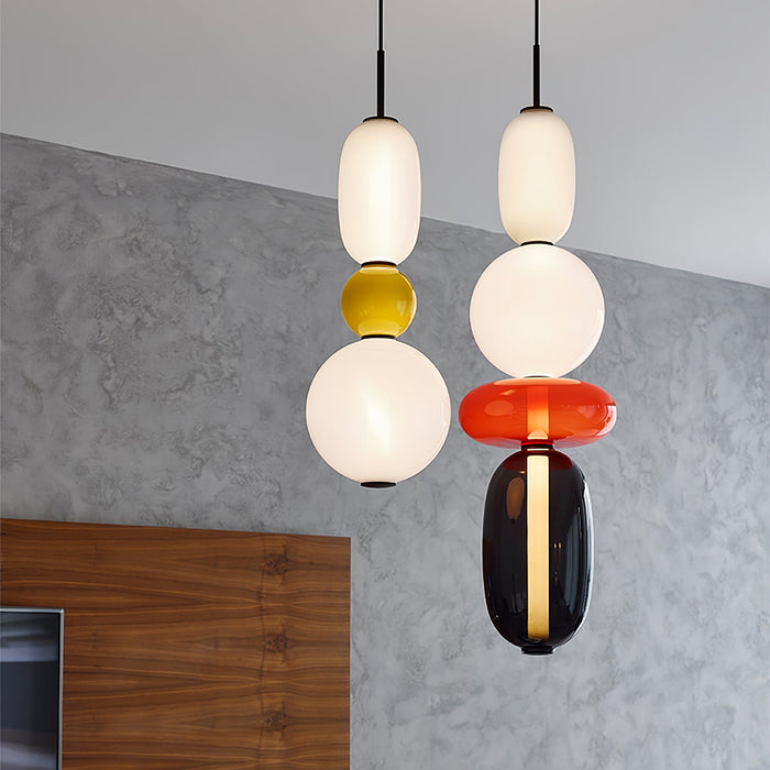 Candied Glass Combo Pendant Light