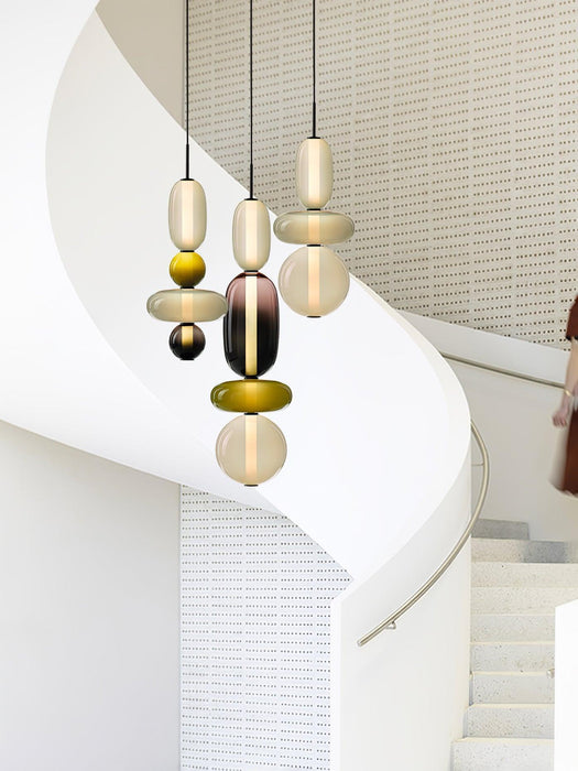 Candied Glass Combo Pendant Light-DWHOME