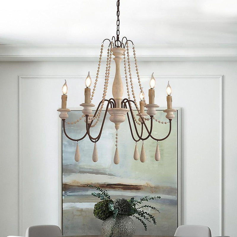 Candle Style Beaded Chandelier-DWHOME