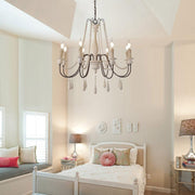 Candle Style Beaded Chandelier-DWHOME