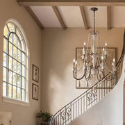Candle Style Beaded Chandelier-DWHOME