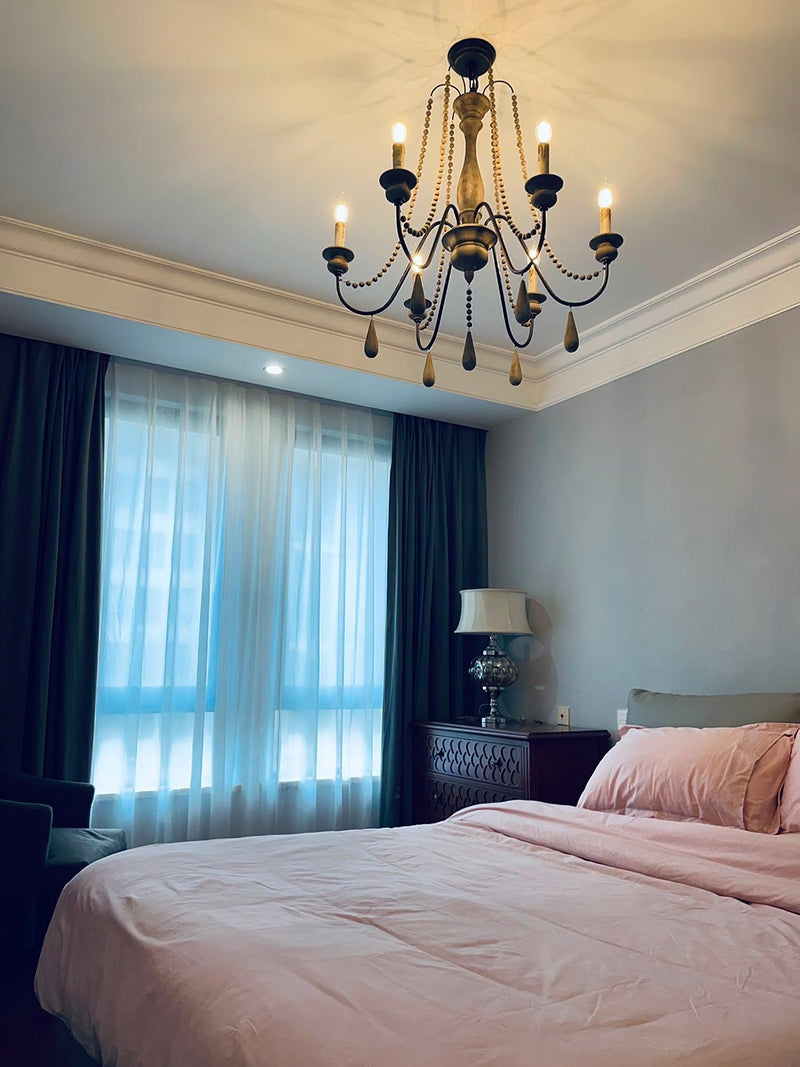 Candle Style Beaded Chandelier-DWHOME