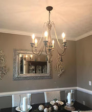 Candle Style Beaded Chandelier-DWHOME