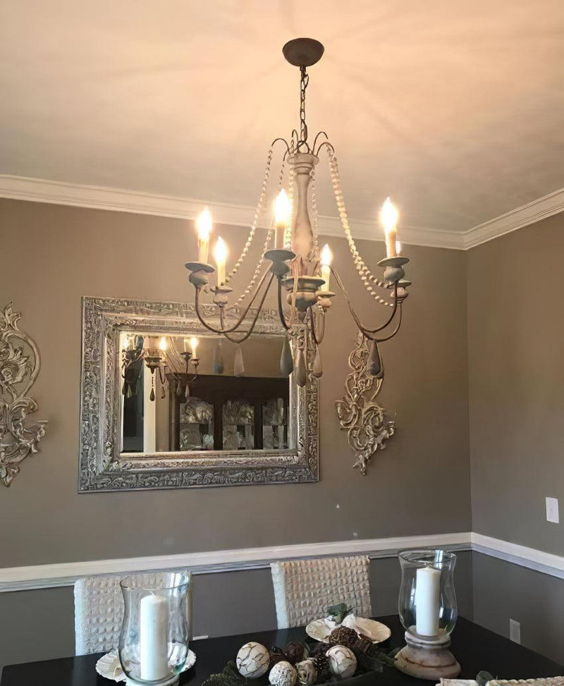 Candle Style Beaded Chandelier-DWHOME