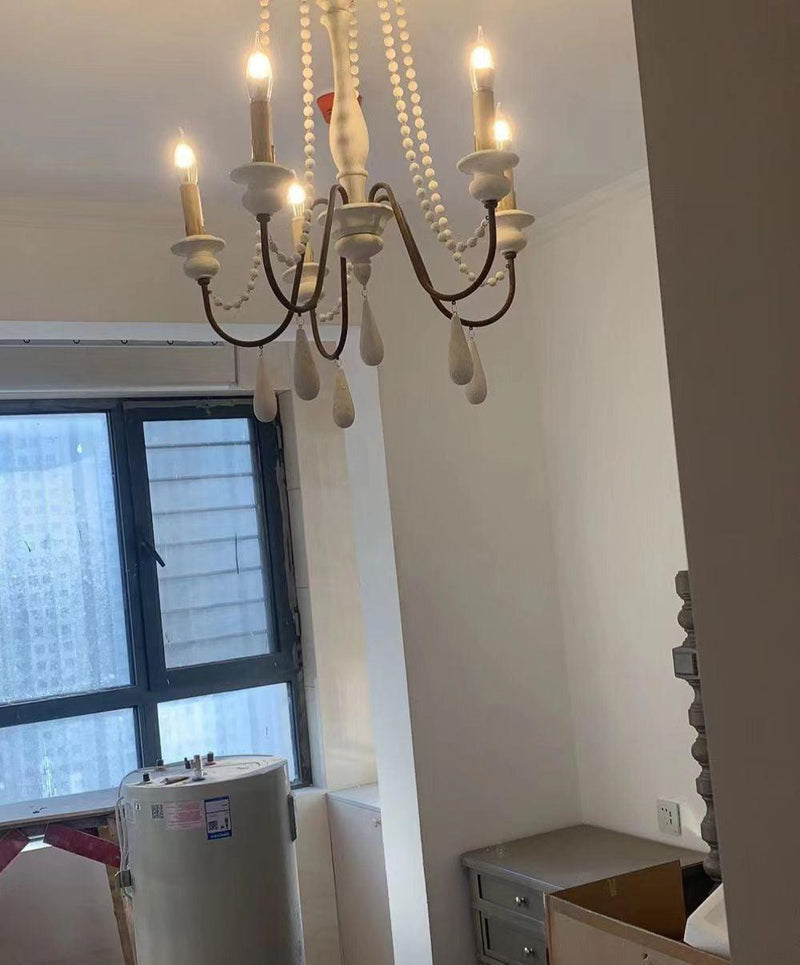 Candle Style Beaded Chandelier-DWHOME