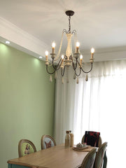 Candle Style Beaded Chandelier-DWHOME
