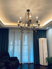 Candle Style Beaded Chandelier-DWHOME