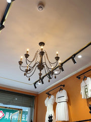 Candle Style Beaded Chandelier-DWHOME