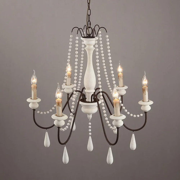 Candle Style Beaded Chandelier - Vakkerlight