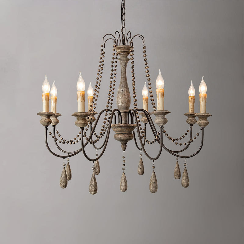 Candle Style Beaded Chandelier-DWHOME