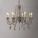 Candle Style Beaded Chandelier.