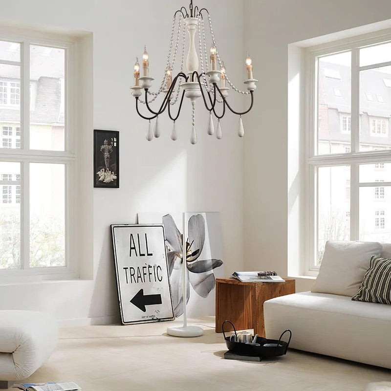 Candle Style Beaded Chandelier-DWHOME