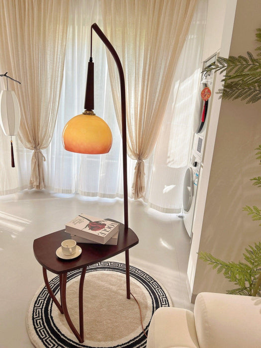 Cantilever Wood Accent Floor Lamp - DWHOME