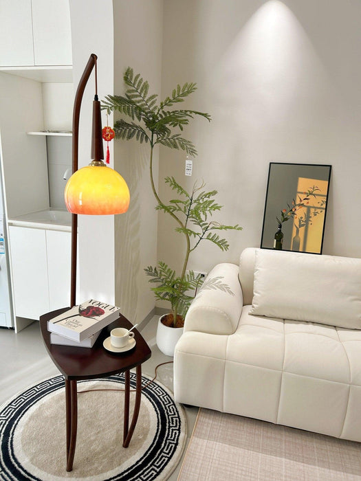 Cantilever Wood Accent Floor Lamp - DWHOME