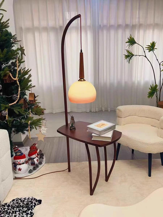 Cantilever Wood Accent Floor Lamp - DWHOME