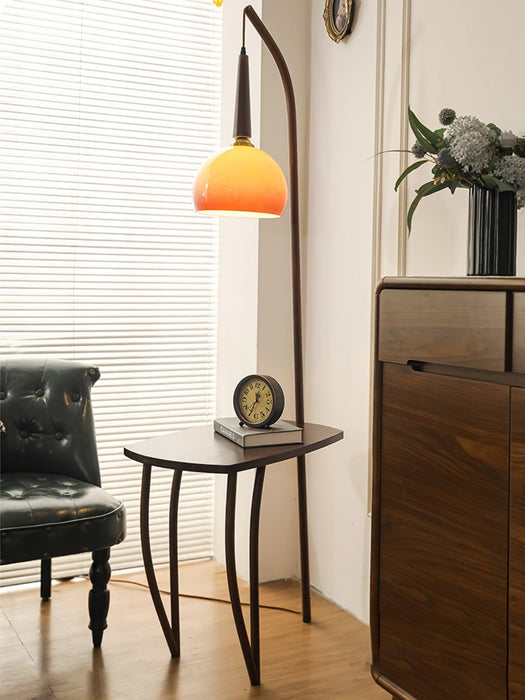 Cantilever Wood Accent Floor Lamp - Vakkerlight