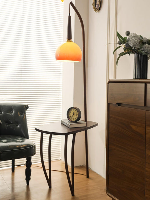 Cantilever Wood Accent Floor Lamp - DWHOME