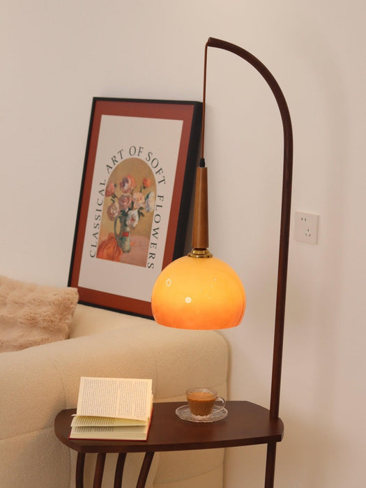 Cantilever Wood Accent Floor Lamp.