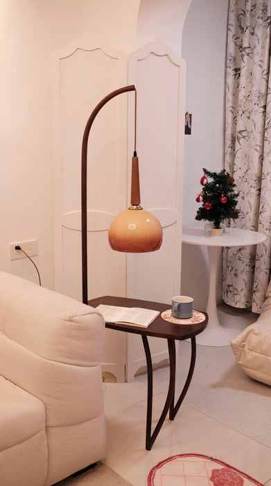 Cantilever Wood Accent Floor Lamp - DWHOME