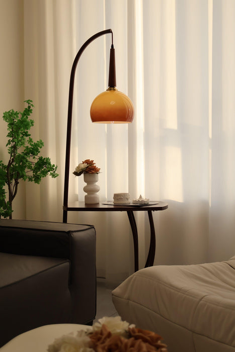 Cantilever Wood Accent Floor Lamp - Vakkerlight