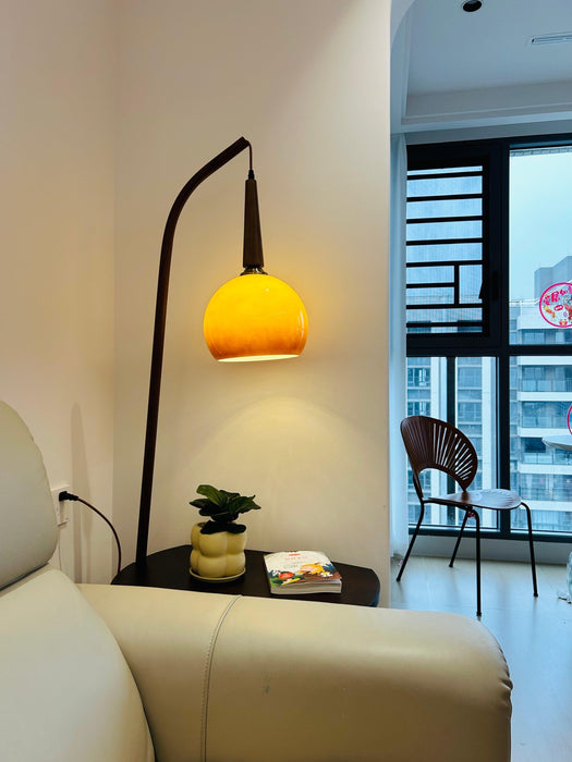 Cantilever Wood Accent Floor Lamp - DWHOME