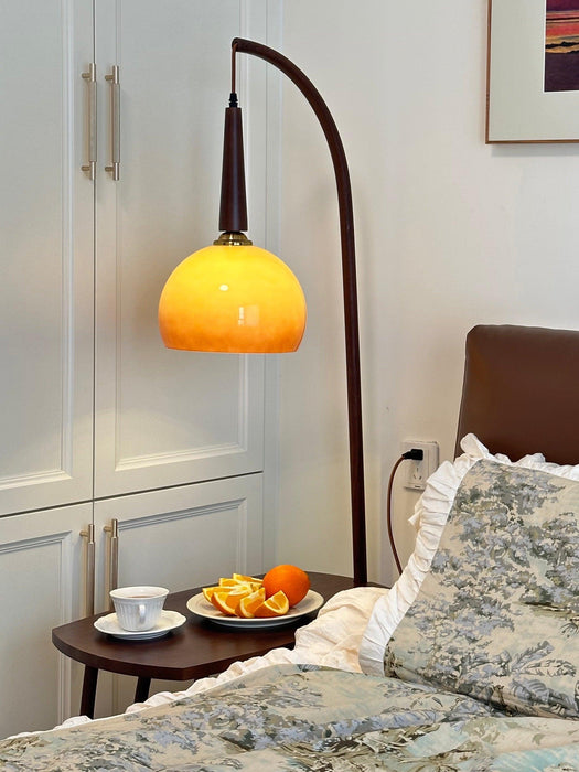 Cantilever Wood Accent Floor Lamp - DWHOME