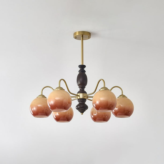 Caramel Orb Chandelier.