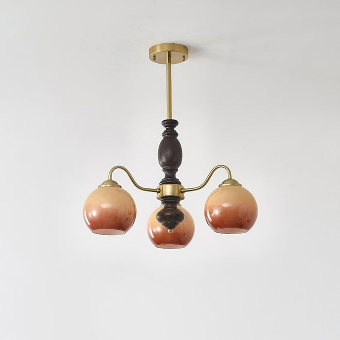 Caramel Orb Chandelier.