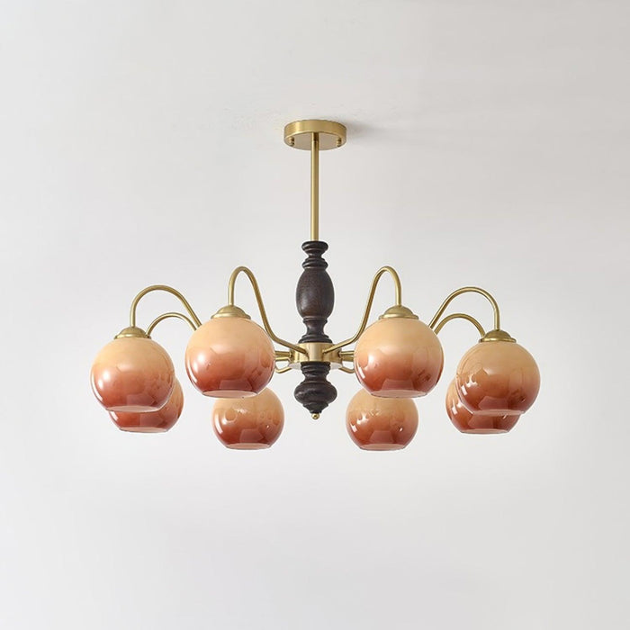 Caramel Orb Chandelier-DWHOME