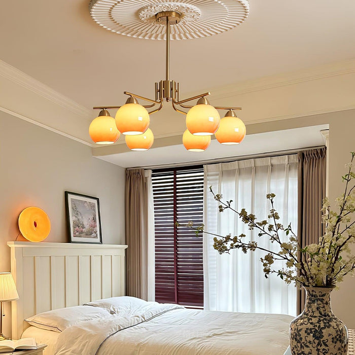 Caramel Sphere Chandelier-DWHOME