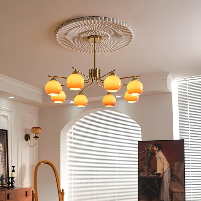 Caramel Sphere Chandelier-DWHOME