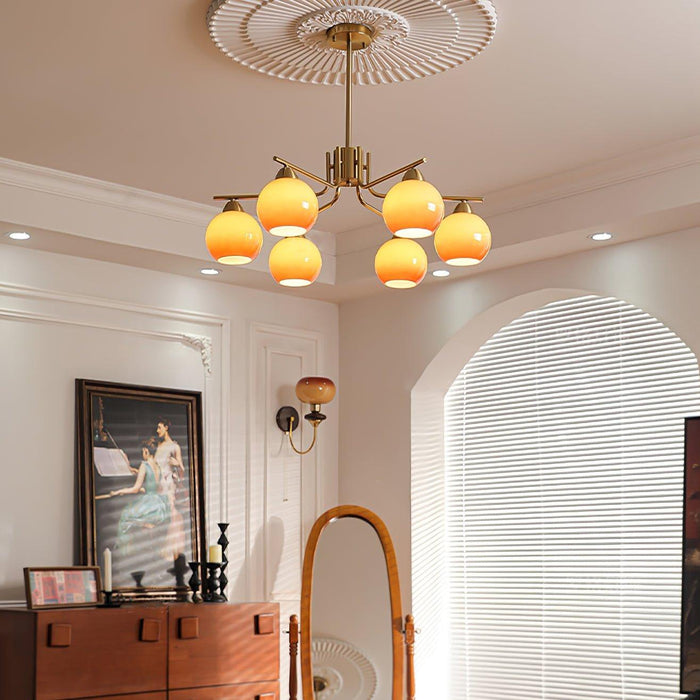 Caramel Sphere Chandelier-DWHOME