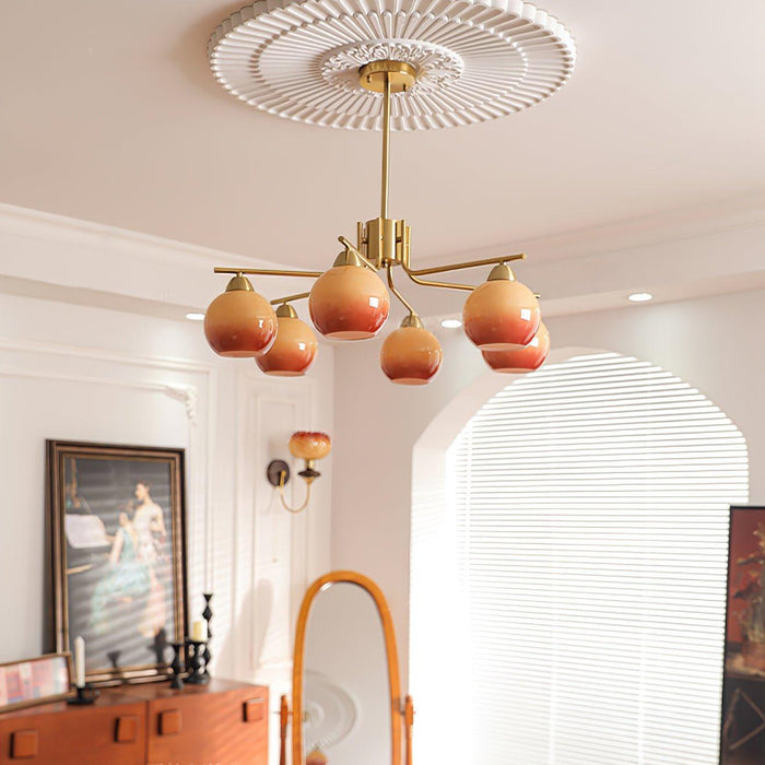 Caramel Sphere Chandelier-DWHOME