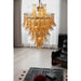 Yellow Murano Glass Petals Chandelier-DWHOME