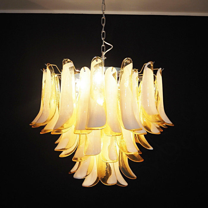 Amber Glass Murano Petals Chandelier - DWHOME