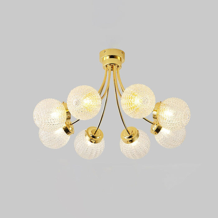 Carved Glass Ceiling Lamp-DWHOME