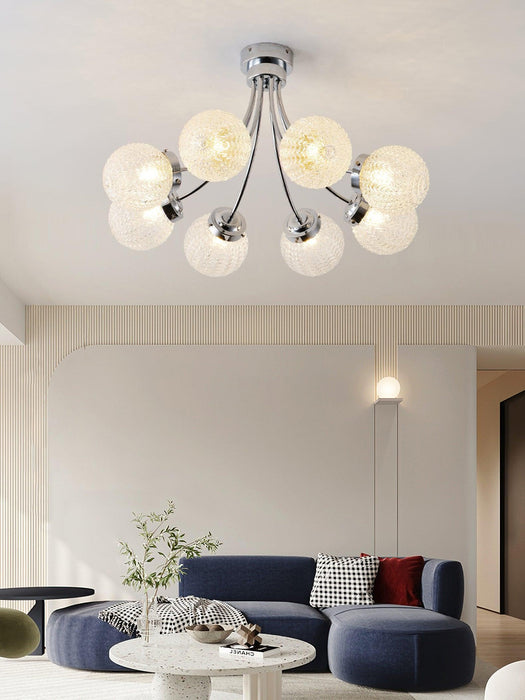 Carved Glass Ceiling Lamp-DWHOME