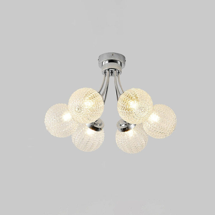 Carved Glass Ceiling Lamp-DWHOME