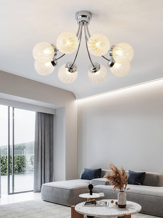 Carved Glass Ceiling Lamp-DWHOME