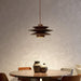Cascade Wooden Disc Pendant Lamp-DWHOME