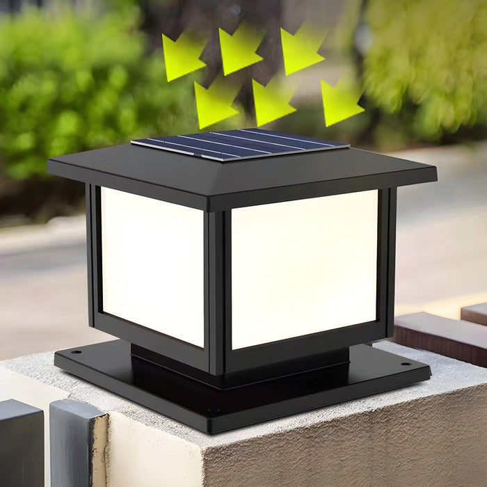 Cassian Solar Post Outdoor Light-DWHOME