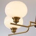 Celeste Sphere Walnut Chandelier-DWHOME
