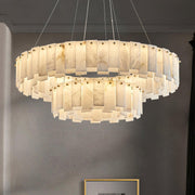 Celestial Alabaster Round Chandelier-DWHOME
