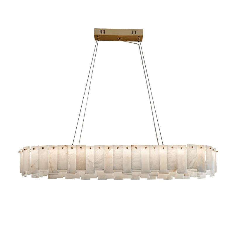 Celestial Alabaster Round Chandelier-DWHOME