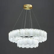 Celestial Alabaster Round Chandelier-DWHOME